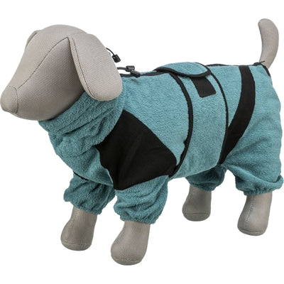Trixie Badjas / Huisoverall Badstof Petrol 54 Cm