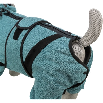 Trixie Badjas / Huisoverall Badstof Petrol 54 Cm