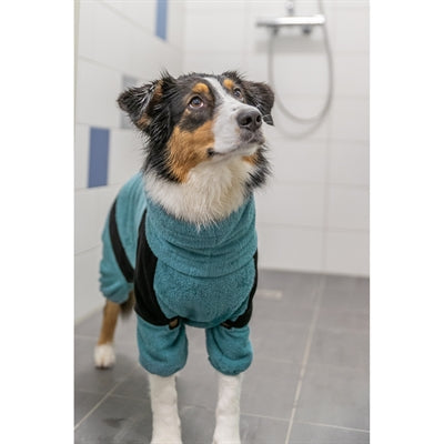 Trixie Badjas / Huisoverall Badstof Petrol 62 Cm