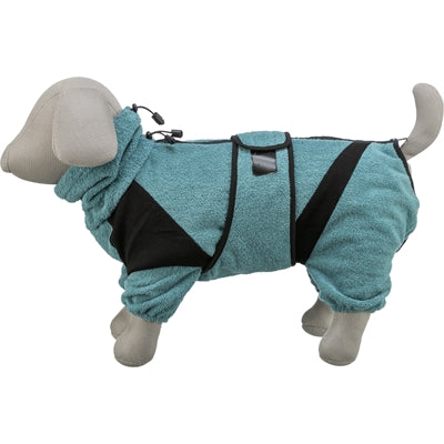 Trixie Badjas / Huisoverall Badstof Petrol 70 Cm