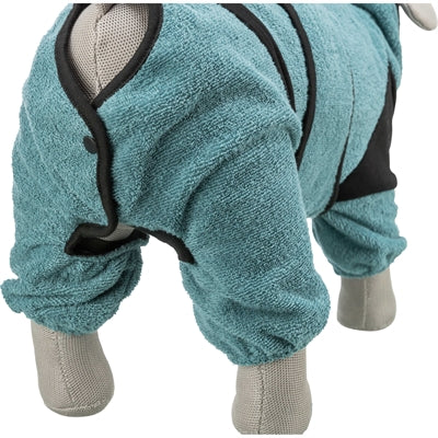 Trixie Badjas / Huisoverall Badstof Petrol 70 Cm