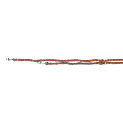 Trixie Hondenriem Cavo Verstelbaar Roest / Grafiet Grijs 200X1,2 Cm