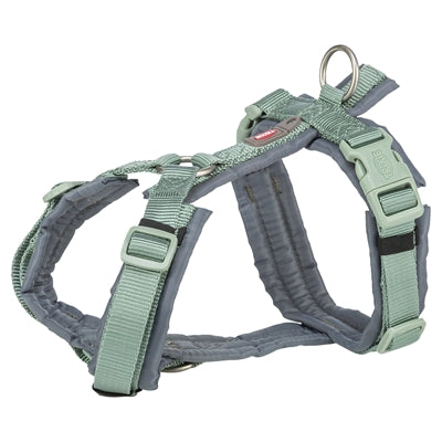 Trixie Hondentuig Premium Trekking Salie Groen / Grafiet Grijs 44-53X2 Cm