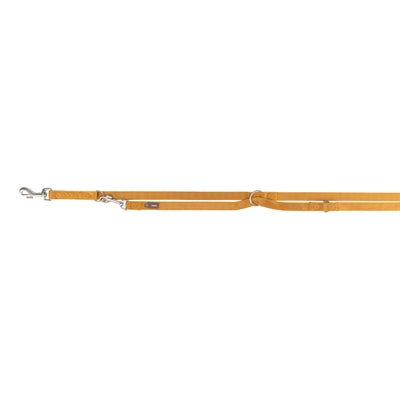 Trixie Hondenriem Premium Verstelbaar Curry Geel 200X2,5 Cm
