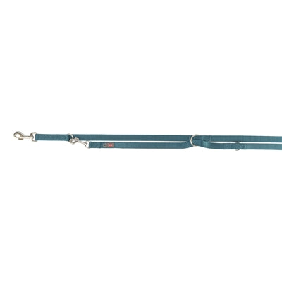 Trixie Hondenriem Premium Verstelbaar Petrol Blauw 200X2,5 Cm