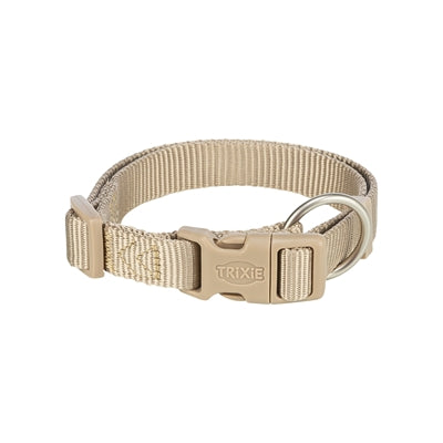 Trixie Halsband Hond Premium Zand Taupe 25-40X1 Cm