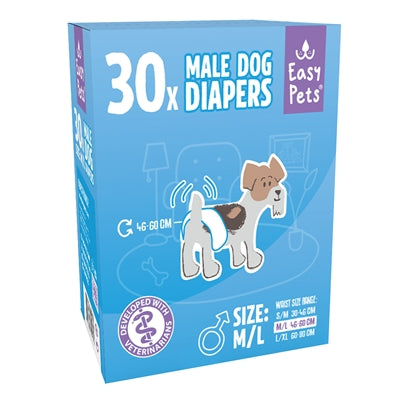 Easypets Hondenluiers Reu M/L 30 St