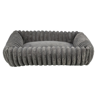 Trixie Hondenmand Lonni Ribfluweel Hoekig Grijs 65X50 Cm