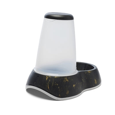 Savic Drinkbak Loop Marble Zwart / Goud 32,5X22X29 Cm 3 Ltr