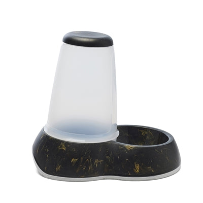 Savic Drinkbak Loop Marble Zwart / Goud 32,5X22X29 Cm 3 Ltr