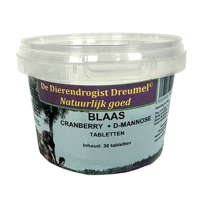 Dierendrogist Blaas / Cranberry / D-Mannose Tabletten 30 Tbl