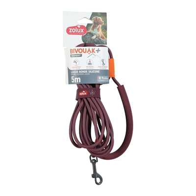 Zolux Bvk Sleeplijn Rond Siliconen Rood 5 Mtr X 0,6 Cm
