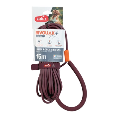 Zolux Bvk Sleeplijn Rond Siliconen Rood 15 Mtr X 0,6 Cm
