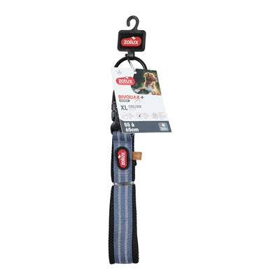 Zolux Bvk Halsband Hond Blauw Xl 55-65 Cm X 3,5 Cm