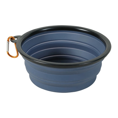 Zolux Bvk Voerbak Opvouwbaar Siliconen Blauw  17 Cm 1 Ltr