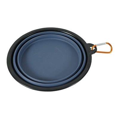Zolux Bvk Voerbak Opvouwbaar Siliconen Blauw  17 Cm 1 Ltr