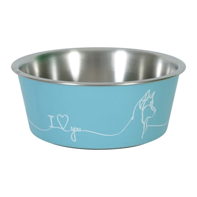 Zolux Love Voerbak Hond Blauw 17,8 Cm 1,2 Ltr