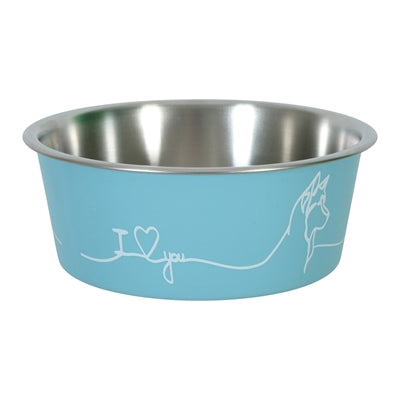Zolux Love Voerbak Hond Blauw 17,8 Cm 1,2 Ltr
