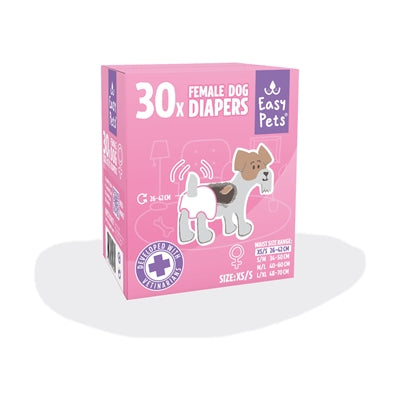 Easypets Hondenluiers Teef Xs/S 30 St
