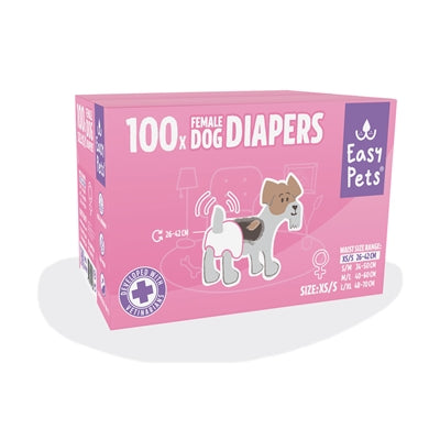 Easypets Hondenluiers Teef Xs/S 100 St