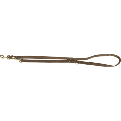 Trixie Hondenriem Pure Verstelbaar Leer Bruin L-Xl 200X2,5 Cm