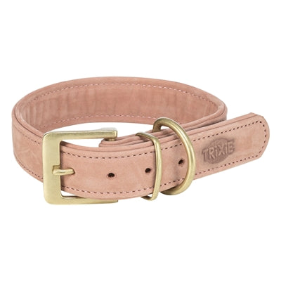 Trixie Halsband Hond Pure Leer Roze S-M 31-37X3 Cm