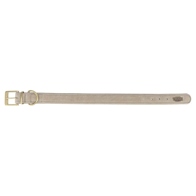 Trixie Halsband Hond Pure Leer Lichtgrijs M 36-43X3 Cm