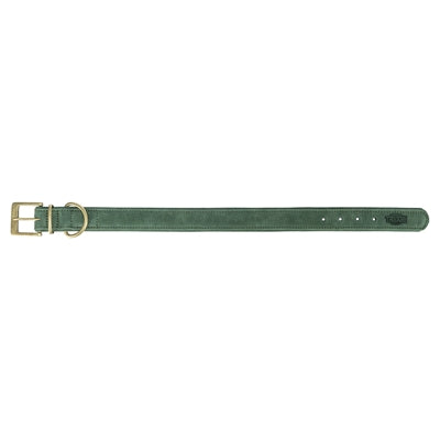 Trixie Halsband Hond Pure Leer Saliegroen M 36-43X3 Cm