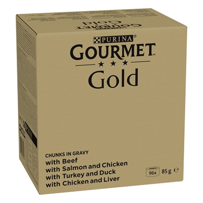Gourmet Gold Chinks In Gravy Rund / Zalm / Kalkoen / Kip 96X85 Gr