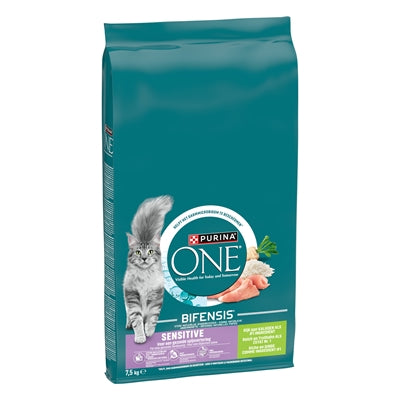 Purina One Sensitive Kalkoen / Rijst 7,5 Kg