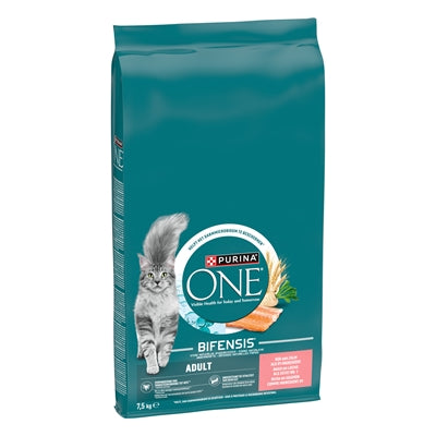 Purina One Adult Zalm / Volkoren Granen 7,5 Kg