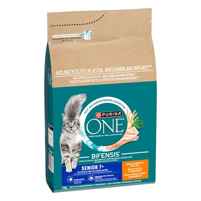 Purina One Senior Kip / Volkoren Granen 3 Kg