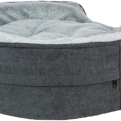 Trixie Vital Hondenmand Lino Soft Ovaal Grijs / Lichtgrijs 83X67 Cm