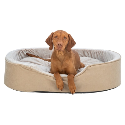 Trixie Vital Hondenmand Lino Soft Ovaal Beige / Creme 83X67 Cm