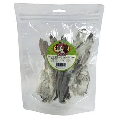 Petsnack Konijnenoren Met Vacht 7 St