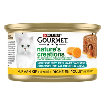 Gourmet Natures Creations Hart Van Saus Kip 24X85 Gr