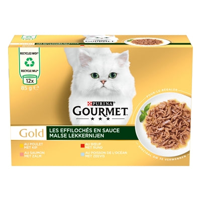 Gourmet Gold Malse Lekkernijen Multipack 12X85 Gr