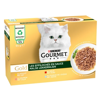 Gourmet Gold Malse Lekkernijen Multipack 12X85 Gr
