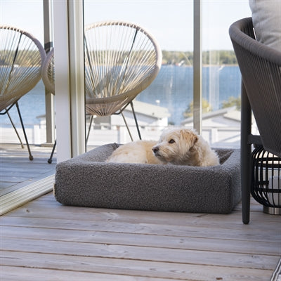 Bia Bed Premium Hoes Teddy Grijs 120X100X15 Cm