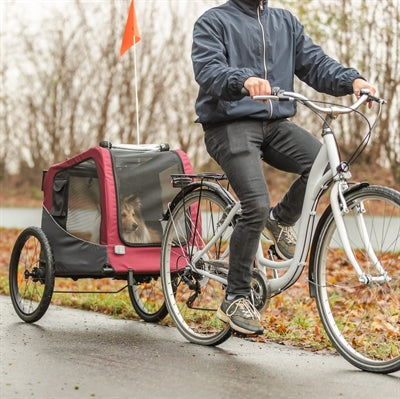 Trixie Hondenfietskat Grijs / Rood 80/145X75X86 Cm