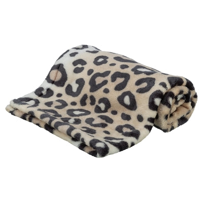 Trixie Hondendeken Leo Softpluche Panterprint Creme 150X100 Cm