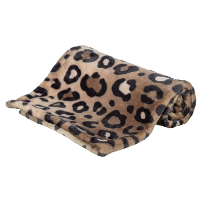 Trixie Hondendeken Leo Softpluche Panterprint Bruin 150X100 Cm