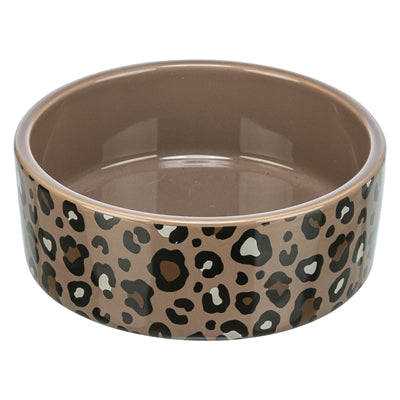 Trixie Voerbak / Drinkbak Leo Keramiek Panterprint Assorti 2,5 Ltr 22X22X9 Cm