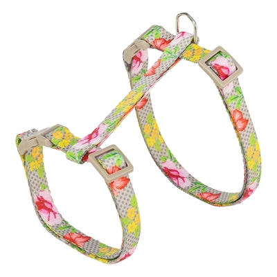 Trixie Kattentuigje Met Riem Bloemen Motief Assorti 27-45X1 Cm