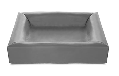 Bia Bed Kunstleer Hoes Hondenmand Grijs Bia-2 60X50X12,5 Cm