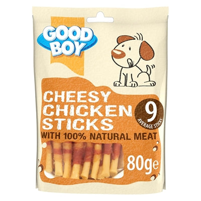 Good Boy Cheesy Chicken Sticks 80 Gr