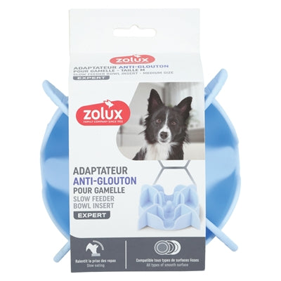 Zolux Slowfeeder / Inzet Stuk Voor Voerbak Silicone Blauw 17,5X17,5X4,5 Cm