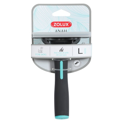 Zolux Anah Carding Super Brush Zwart / Blauw L 10X2,5X15 Cm