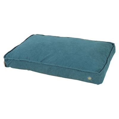 Zolux Hondenkussen Toscane Hoekig Gerecyclede Vulling Blauw 129X79X24 Cm