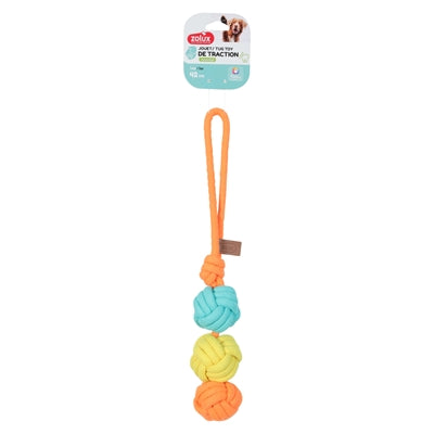 Zolux Flostouw Twist Met 3 Touwballen Meerkleurig 43X7X7 Cm